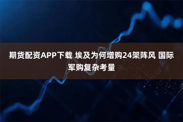 期货配资APP下载 埃及为何增购24架阵风 国际军购复杂考量